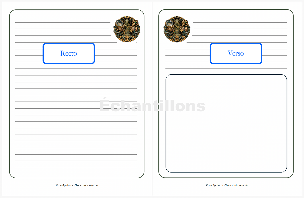 Feuilles de notes · Lot no.3