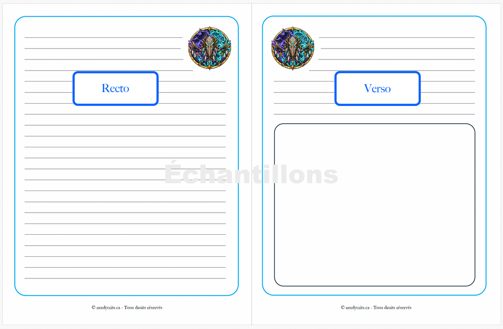 Feuilles de notes · Lot no.2